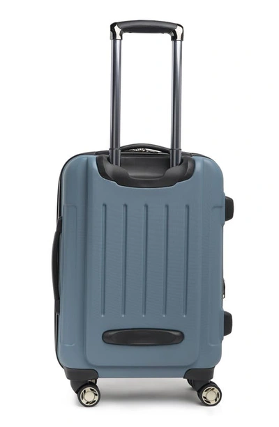 Kenneth Cole Reaction Renegade 20” Lightweight Hardside Expandable Carry-on Luggage In Granite Blue