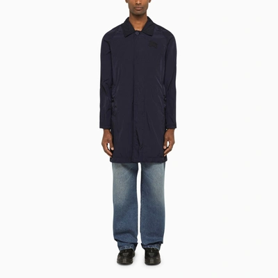 Shop Burberry | Single-breasted Navy Trench Coat In Blue