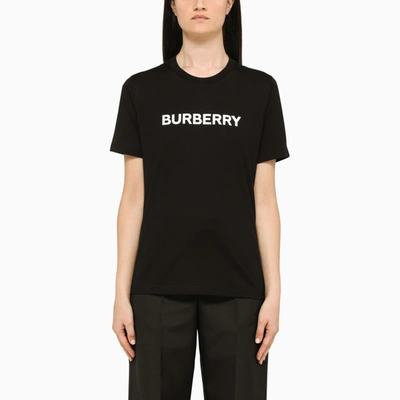 BURBERRY BLACK CREW-NECK T-SHIRT WITH LOGO 8055251130828/N_BURBE-A1189_323-XS