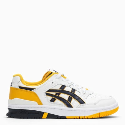 Shop Asics White/yellow/blue Ex89 Sneakers