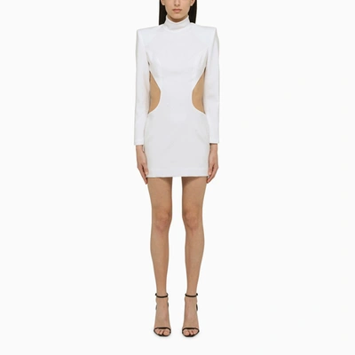 Shop Monot White Mini Dress With Cut-out