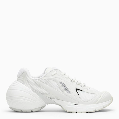 Givenchy White Mesh And Synthetic Leather Tk Mx Sneakers In White