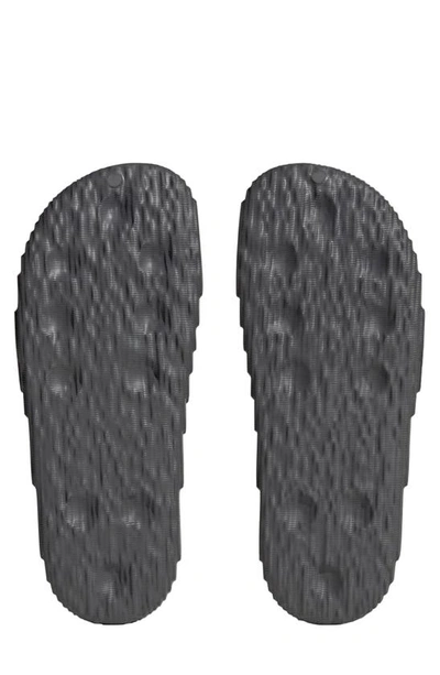 Adidas Originals Adilette 22 Textured Slides In Grey 1 / Core Black