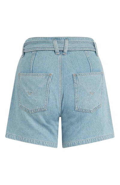 Shop Hudson High Waist Patch Pocket Utility Denim Shorts In Spring Indigo
