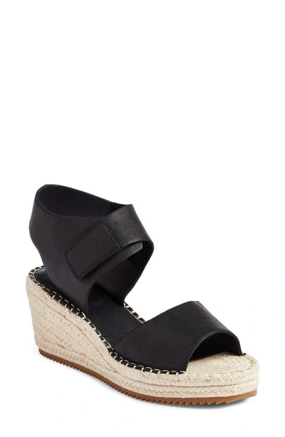 Shop Eileen Fisher Weslia Espadrille Wedge Sandal In Black