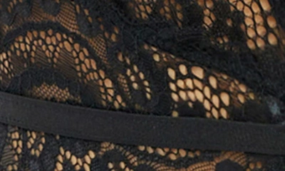 Oh La La Cheri Sadie Plunge Lace Teddy In Black