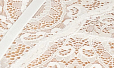 Oh La La Cheri Sadie Plunge Lace Teddy In Bright White