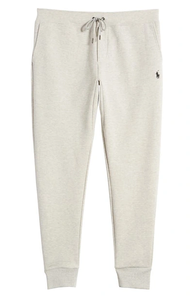 Shop Polo Ralph Lauren Double Knit Jogger Pants In Light Sport Heather