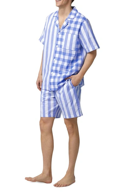 Shop Bedhead Pajamas Bengal Stripe & Plaid Organic Cotton Short Pajamas