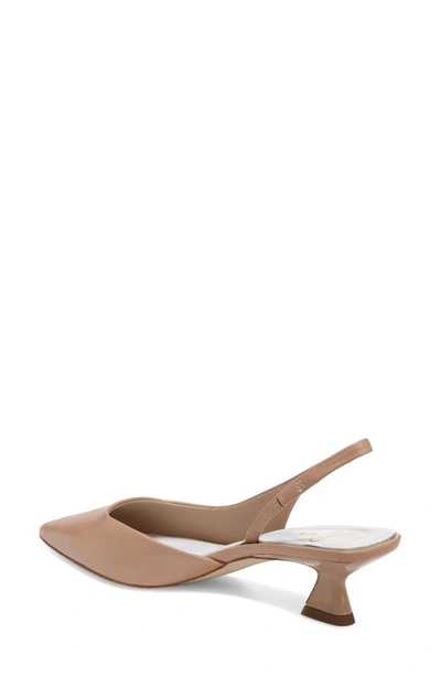 Sarto By Franco Sarto Devin Pointed Toe Slingback Pump In Sand