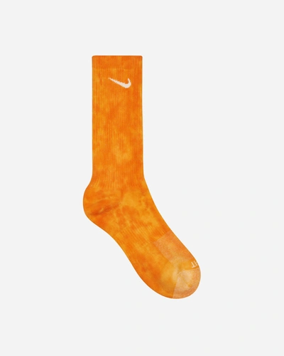 Shop Nike Everyday Plus Cushioned Crew Socks Orange In Multicolor