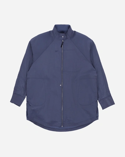 Shop Nike Wmns Esc Woven Shirt Jacket In Blue