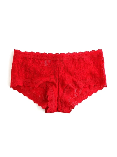Hanky Panky Signature Lace Boyshort - Deep Sea Coral In Red
