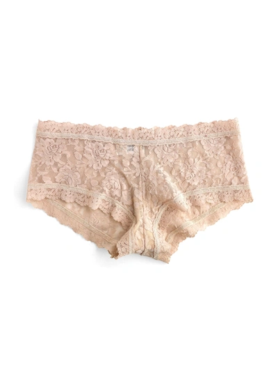 Shop Hanky Panky Signature Lace Boyshort In Brown