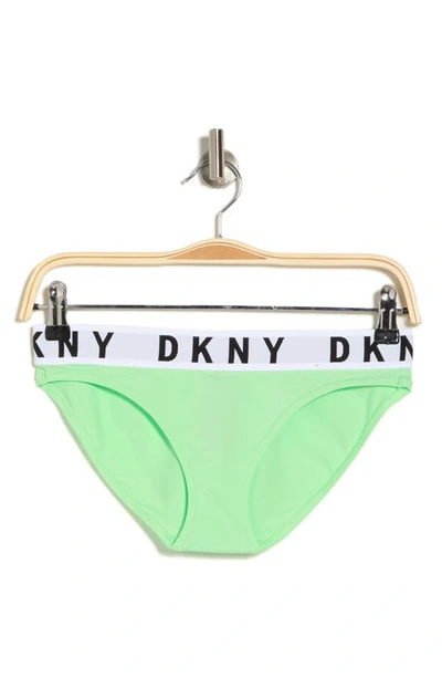 Shop Dkny Cozy Boyfriend Bikini Briefs In Jade