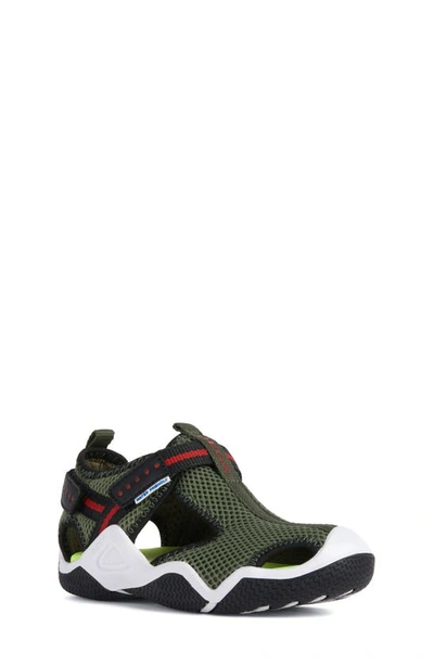 Shop Geox Wader Sandal In Military