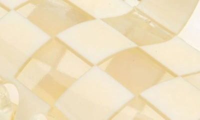 Chunks Checker Claw Clip In Clear And Ivory