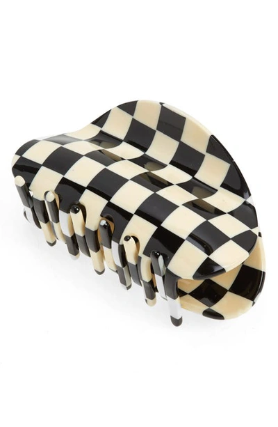 Shop Chunks Checker Claw Clip In Black And White