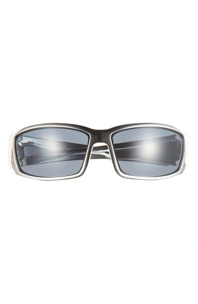 Shop Aire Scorpian 66mm Wrap Sport Sunglasses In Brown / Smoke Mono