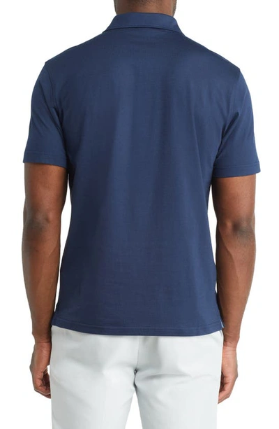 Shop Peter Millar Crown Crafted Excursionist Flex Cotton & Modal Polo In Atlantic Blue