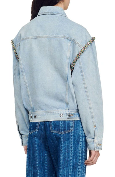 Sandro Women's Denim Jacket - Blue Jean - Size 4