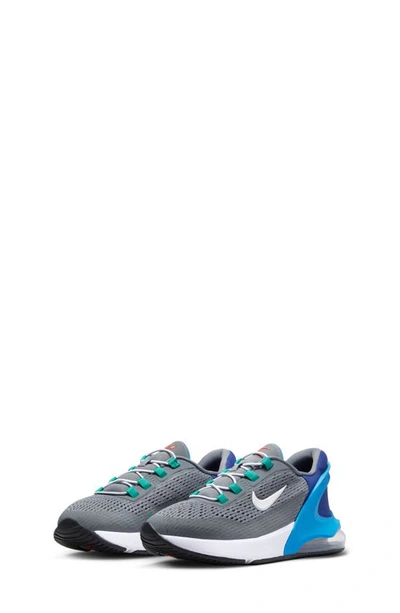 Shop Nike Kids' Air Max 270 Go Sneaker In Cool Grey/ White/ Blue