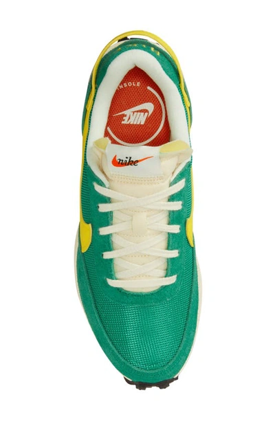 Shop Nike Waffle Debut Sneaker In Stadium Green/ Yellow/ Sail