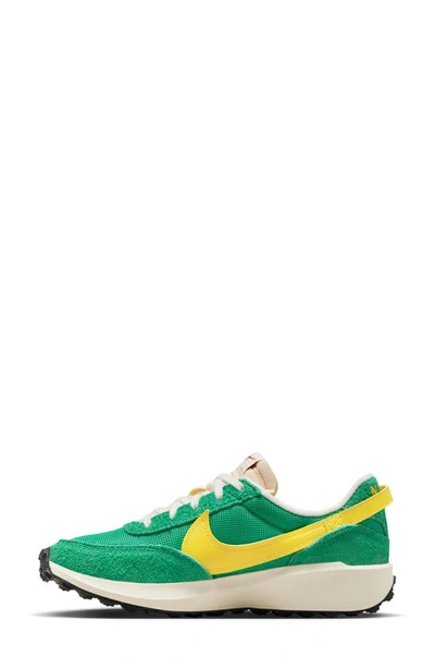 Shop Nike Waffle Debut Sneaker In Stadium Green/ Yellow/ Sail
