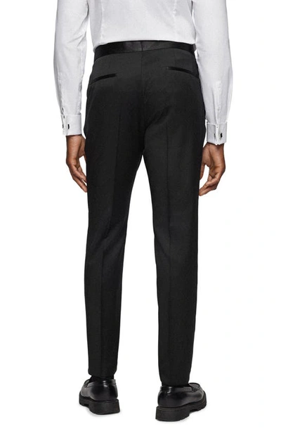 Shop Hugo Boss Genius Tuxedo Pants In Black