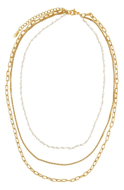 Shop Petit Moments Layered Necklace In Gold