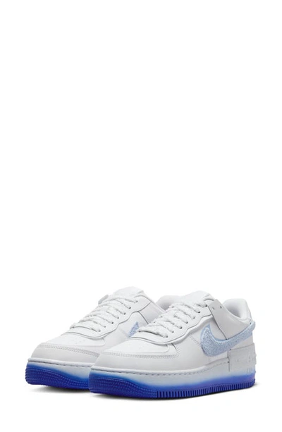 Shop Nike Air Force 1 Shadow Sneaker In White/ Racer Blue/ Blue/ Pink