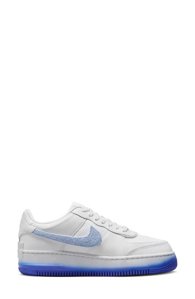 Shop Nike Air Force 1 Shadow Sneaker In White/ Racer Blue/ Blue/ Pink