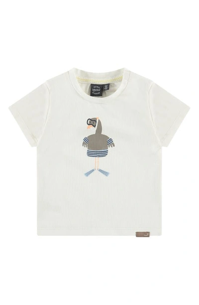 Shop Babyface Snorkel Bird Graphic T-shirt In Ecru