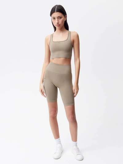 Pangaia Women's Plant-stretch Compressive Sports Bra — Taupe In Taupe