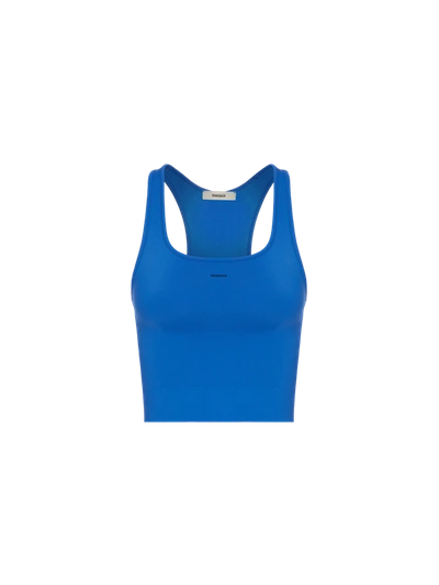 Pangaia Women's Plant-stretch Compressive Ribbed Tank Top — Cobalt Blue In Cobalt Blue