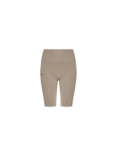Pangaia Women's Plant-stretch Compressive Cycle Shorts — Taupe In Taupe