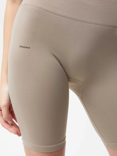 Pangaia Women's Plant-stretch Compressive Cycle Shorts — Taupe In Taupe