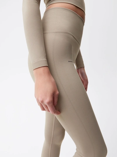 Pangaia Women's Plant-stretch Compressive Leggings — Taupe In Taupe
