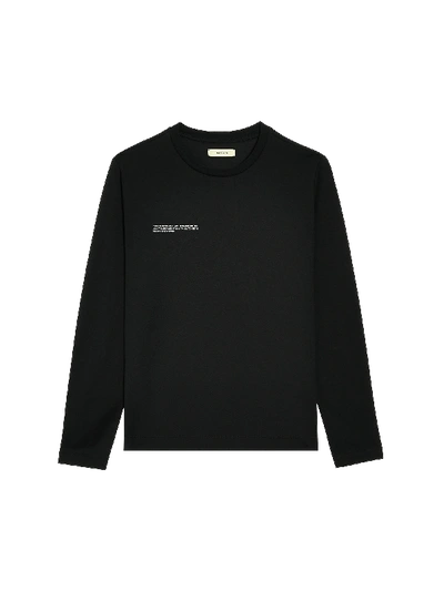 Pangaia Black Organic Cotton T-shirt In Black