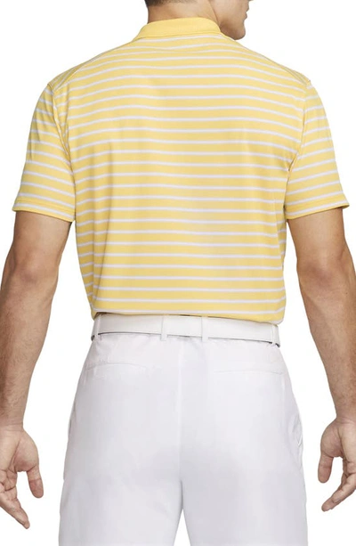 Shop Nike Dri-fit Victory Golf Polo In Topaz Gold/ White