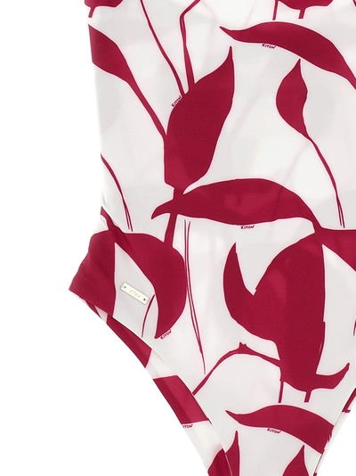Shop Kiton Printed One-piece Swimsuit Beachwear Multicolor