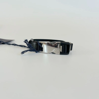 Pre-owned Prada Black Bracelet With Silver Hardware In Default Title