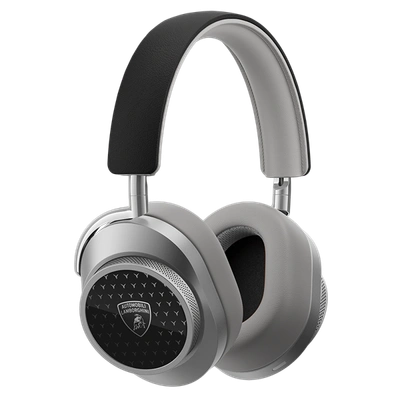 Master & Dynamic ® Mw75 Automobili Lamborghini Wireless Headphones In Silver/black And White