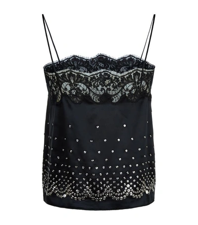 Shop Alexander Wang Embellished Satin Cami Top