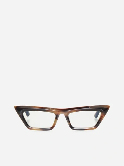 Shop G.o.d Eyewear Twenty Two Glasses In Sea Tortoise