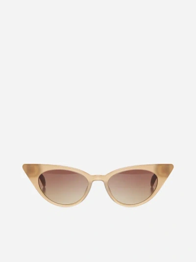 Shop G.o.d Eyewear Thirty One Sunglasses In Golden Taupe,brown