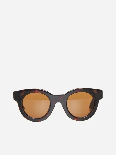 Shop G.o.d Eyewear Ten Sunglasses In Dark Brown