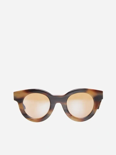 Shop G.o.d Eyewear Ten Sunglasses In Brown,tan