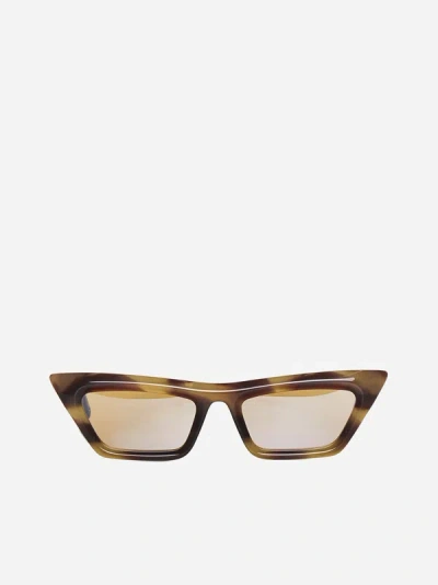 Shop G.o.d Eyewear Twenty Two Sunglasses In Sea Tortoise,light Brown