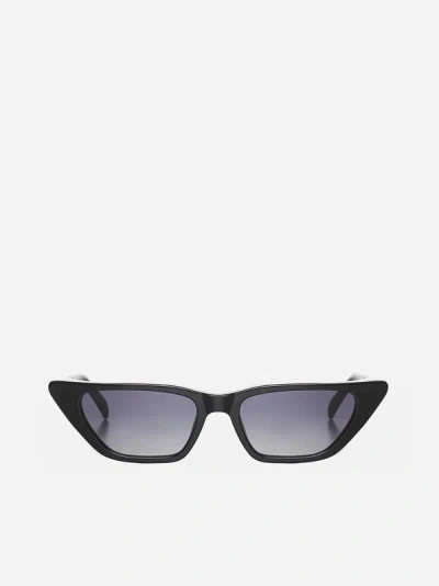 Shop G.o.d Eyewear Thirty Two Sunglasses In Black,grey